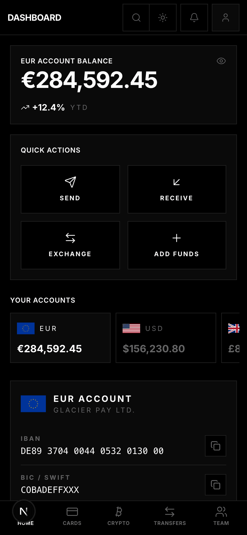 GlacierPay Mobile